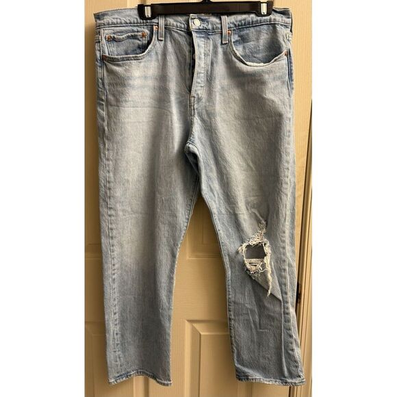 levis wedgie Straight jeans women's 33 distressed R On Tab‎ Not Levi's Rare - Picture 1 of 13